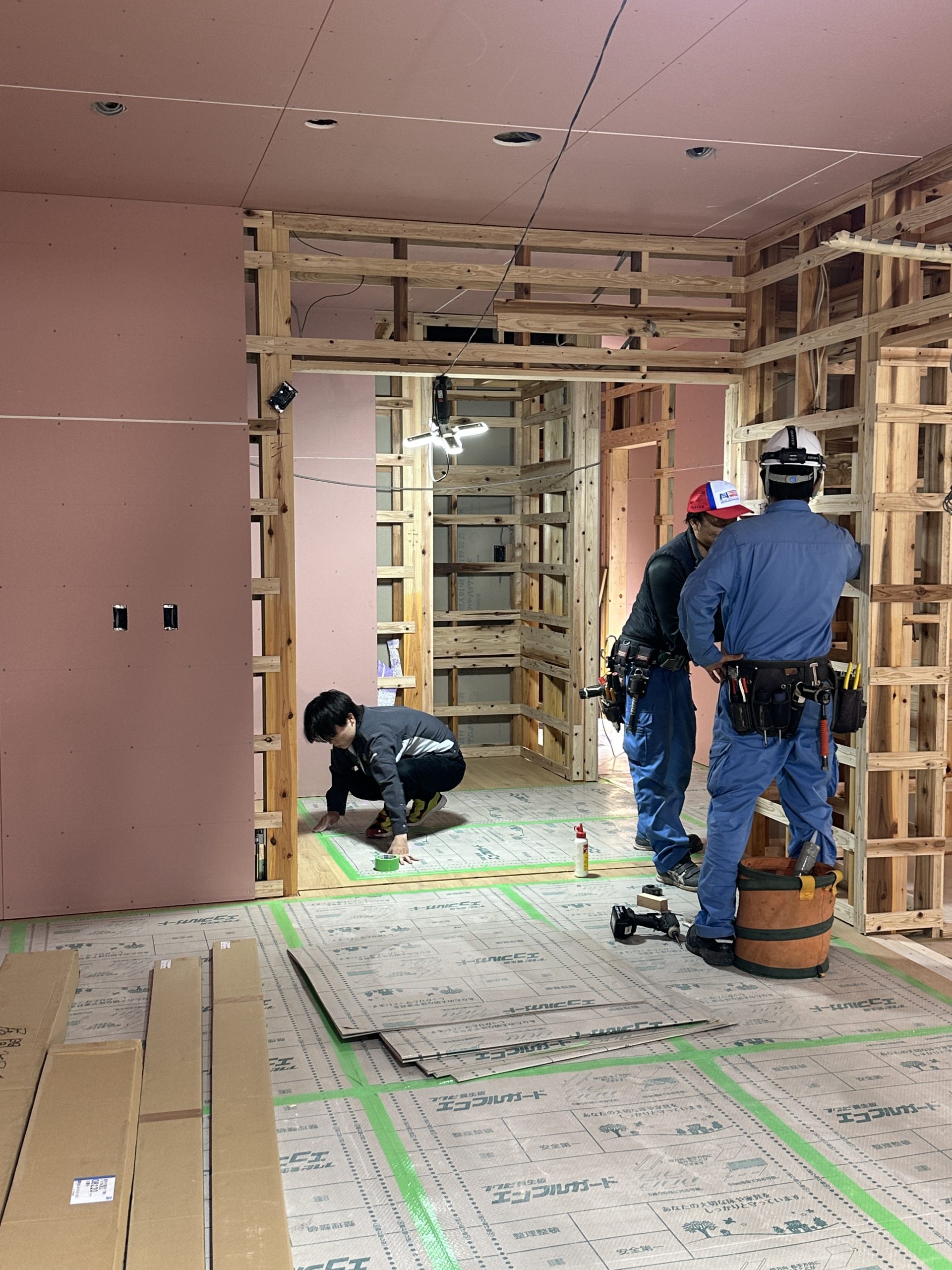 新人さんたちの現場研修